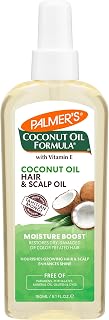 Palmer's Moisture Boost Hair &amp; Scalp Restorative Coconut Oil (5.1 Oz) | Restores Dry, Damaged or Color-Treated Hair, Promotes Scalp Health, Lightweight &amp; Gentle, Lasting Hydration and Shine