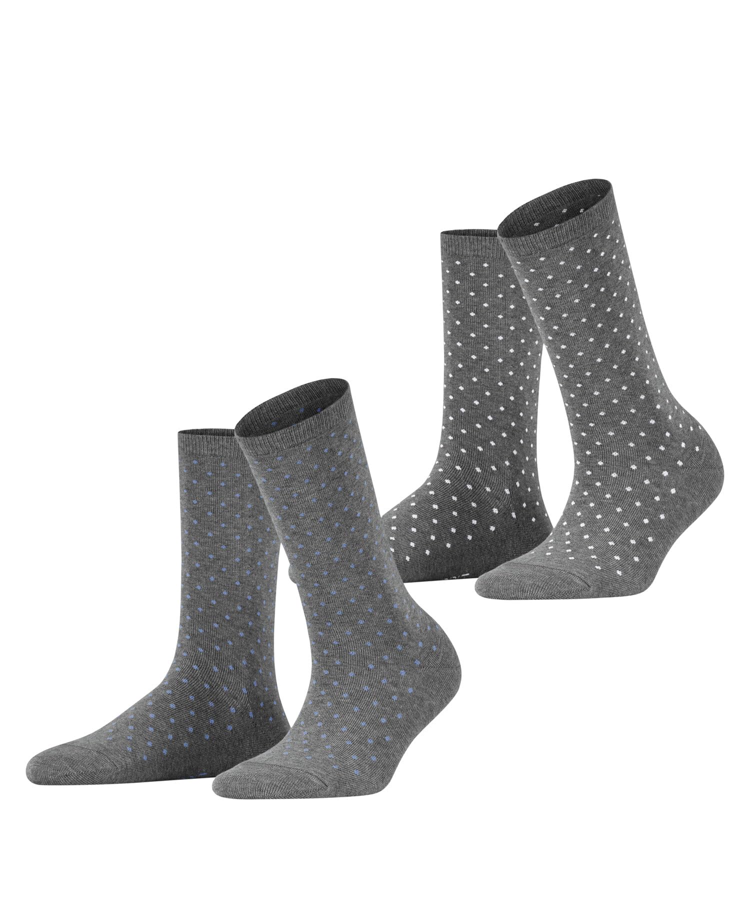 Esprit Women's Fine Dot 2-Pack Breathable Socks Sustainable Organic Cotton Fine 