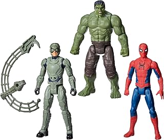 Marvel Spider-Man: Brand New Day Titan Series 3-Pack (Amazon Exclusive) | Large-Scale Spider-Man, Hulk, Scorpion Figures, Super Hero Toys for Kids Ages 4+