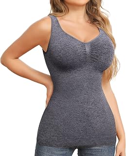 JOYSHAPER Shapewear Camisoles With Built in Bra Tummy Control Shapewear Top