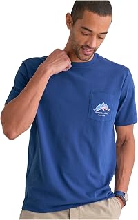 vineyard vines Flag Red Fish Short Sleeve Pocket Tee