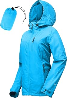 33,000ft Women's Waterproof Packable Rain Jacket with Hood