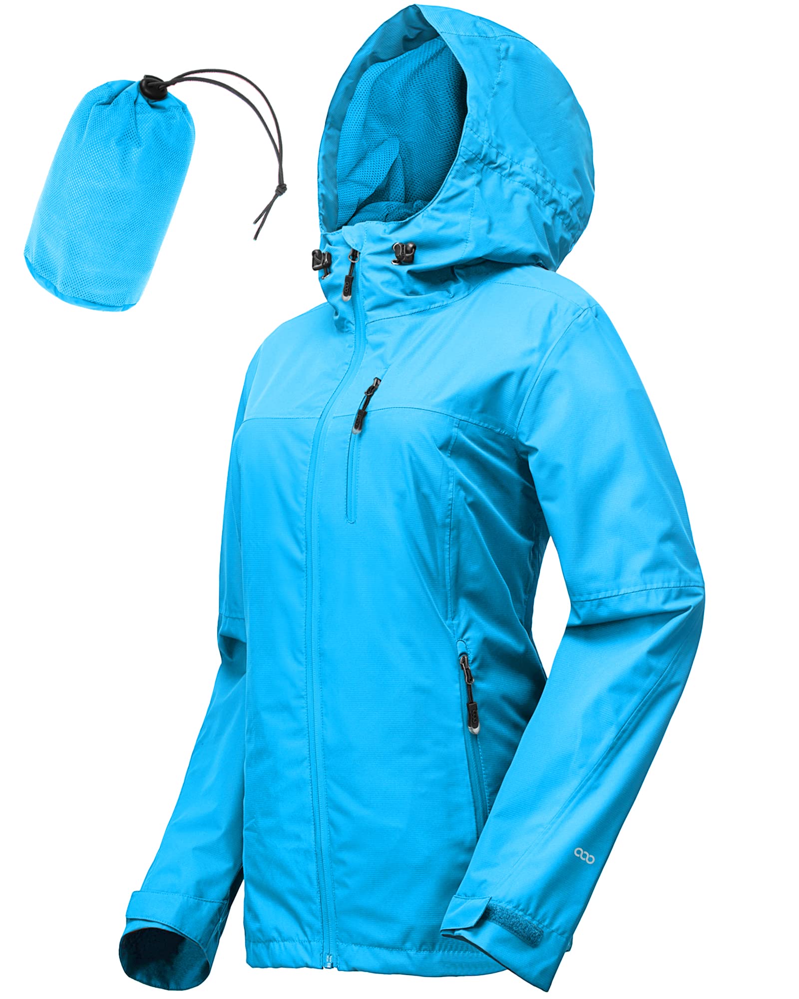 33,000ft Women's Waterproof Packable Rain Jacket with Hood