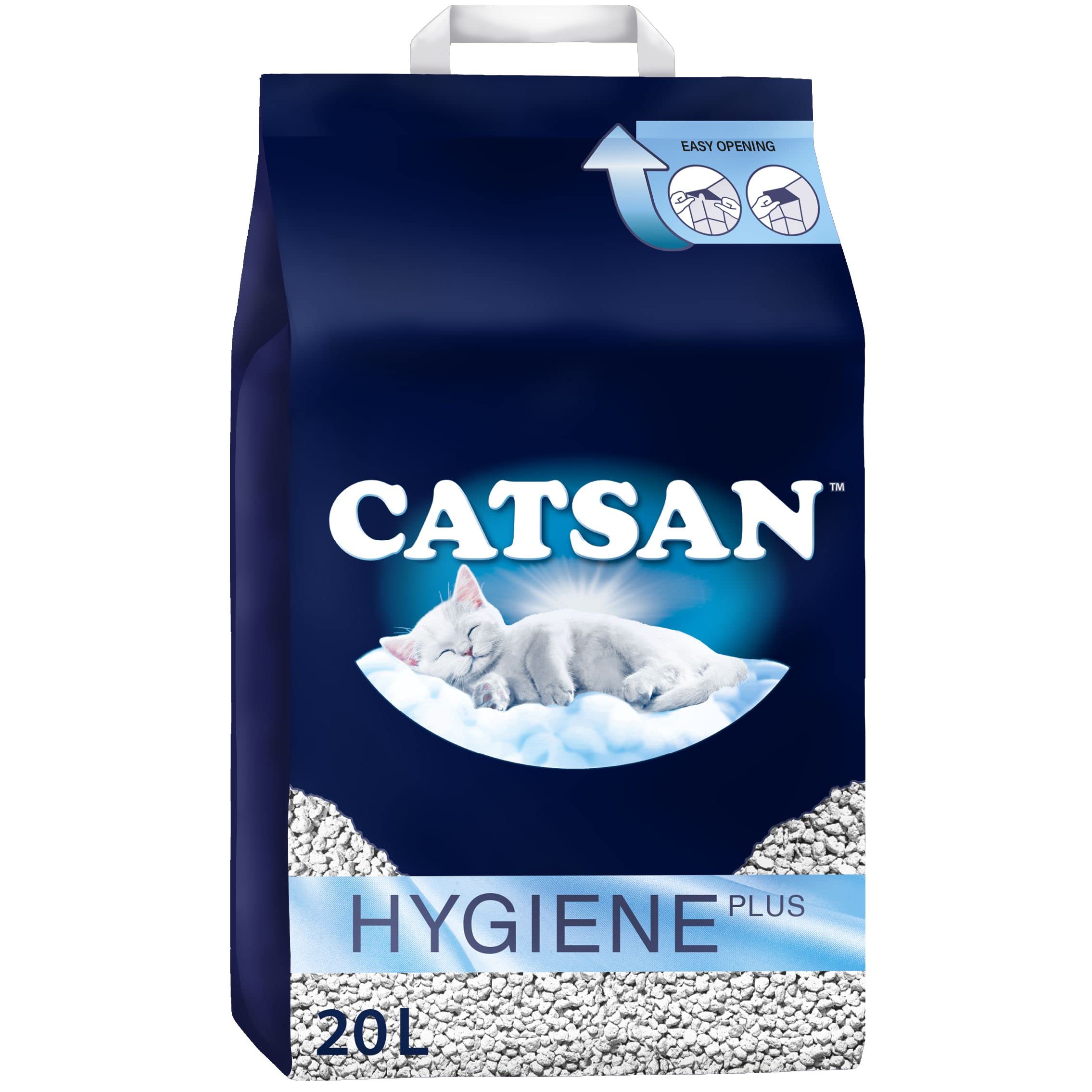 Catsan Hygiene Plus Cat Litter White, 20L