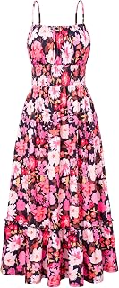 GRACE KARIN Summer Dresses for Women 2026 Vacation Boho Maxi Sundress