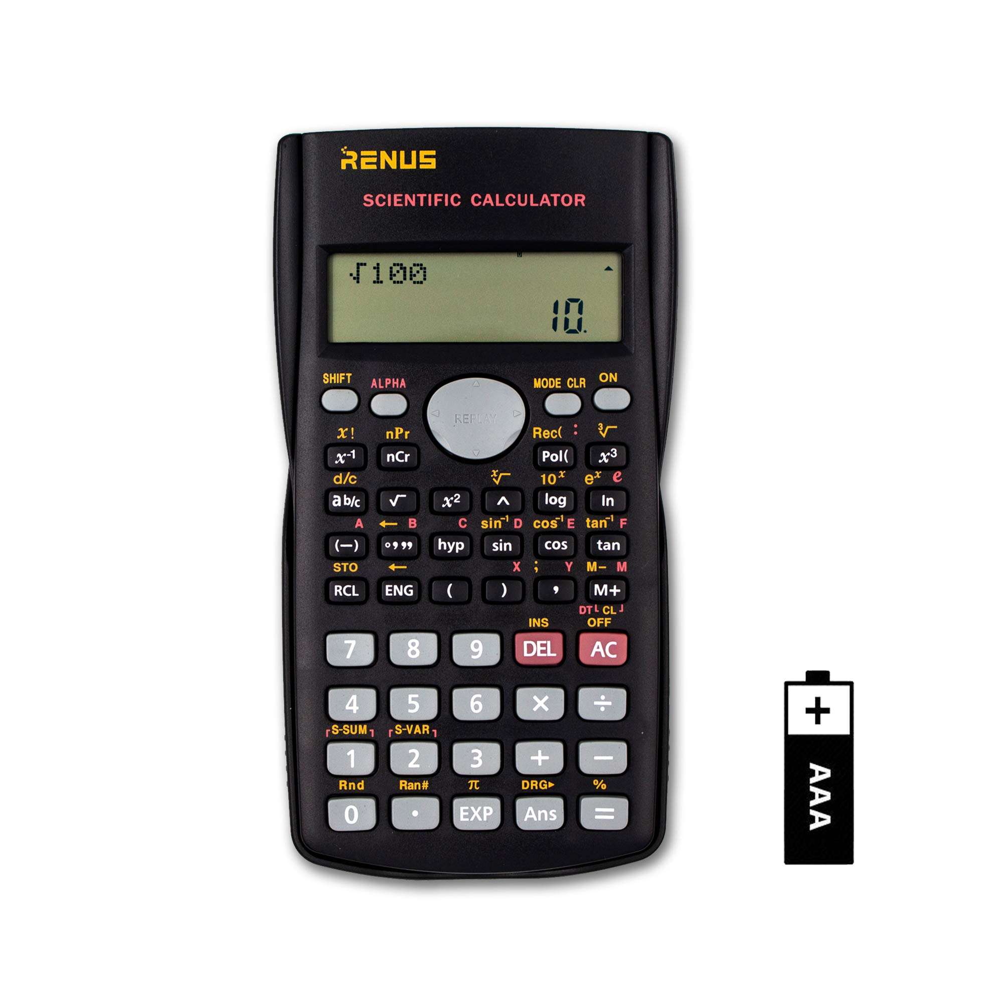 RENUS 2-Line Engineering Scientific Calculator Function Calculator for Student a