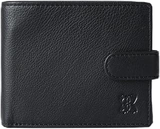 Burneside - Real Leather Wallet in Black with Gift Box