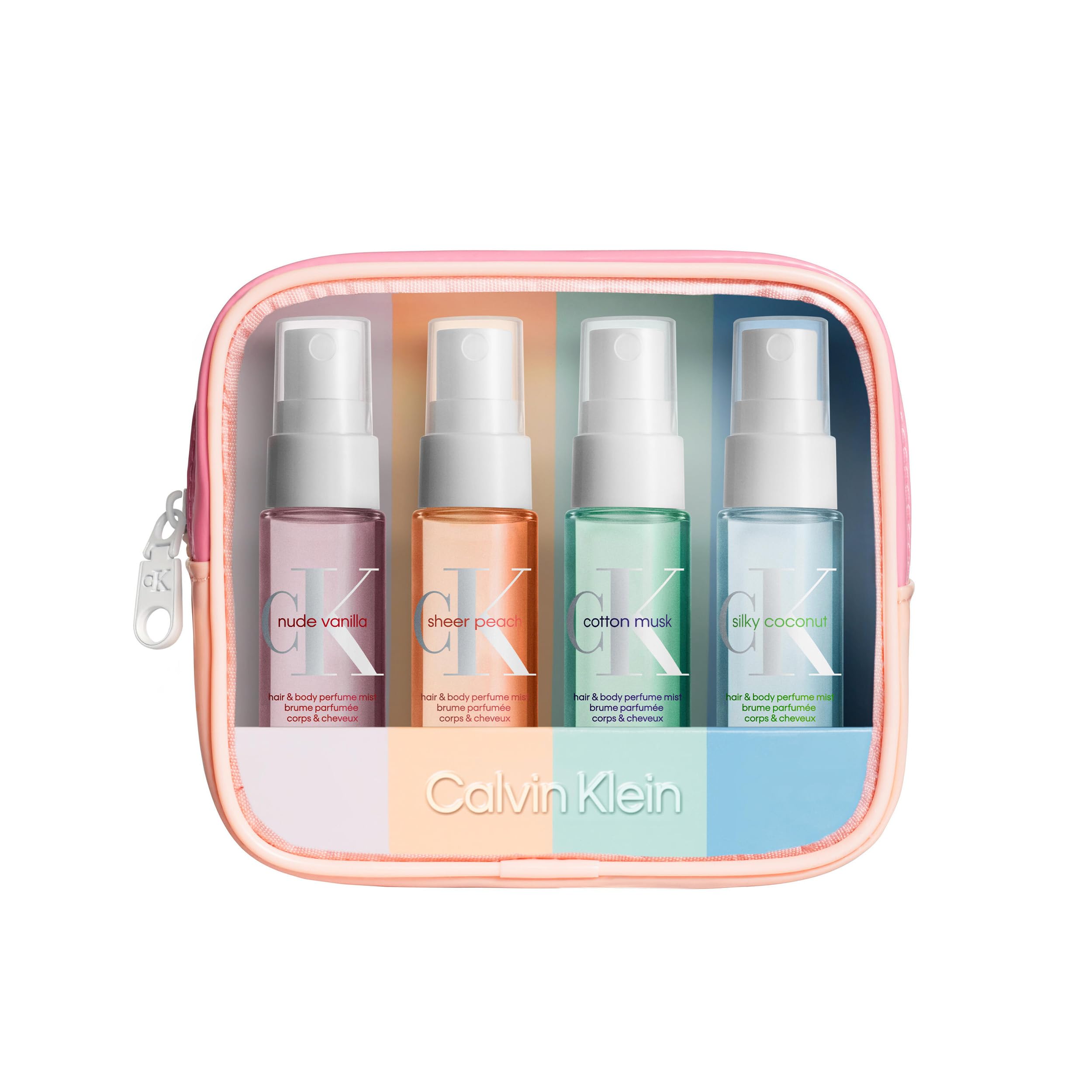 Calvin Klein Unisex Body Mist Collection for Hair and Body 4x30ml Travel Set in 