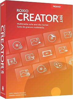 Roxio Creator NXT 9 | Multimedia Suite and CD/DVD Disc Burner [PC Key Card]