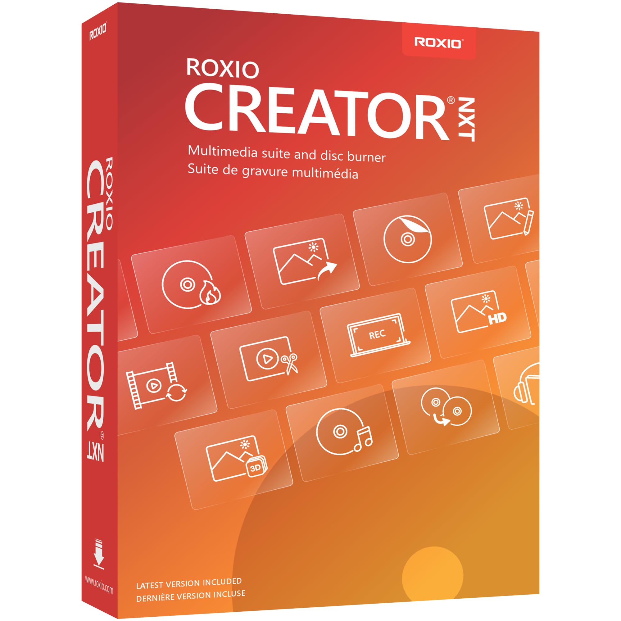 Roxio Creator NXT 9 | Multimedia Suite and CD/DVD Disc Burner [PC Key Card]