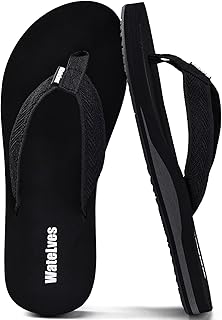WateLves Womens-Flip-Flops-Thong-Sandals-Beach-Shoes Light and Comfortable for Vacation Walking-Bathroom-Pool