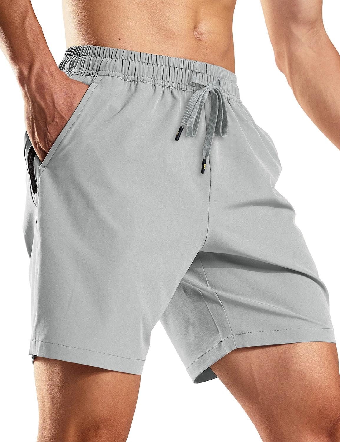 MIER Men's Athletic Workout Shorts 7 Inch Quick-Dry Running Gym Shorts