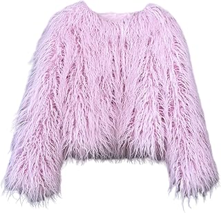 Winter Fluffy Faux Fur Coat Women's Shaggy Jacket Long Sleeve Outwear