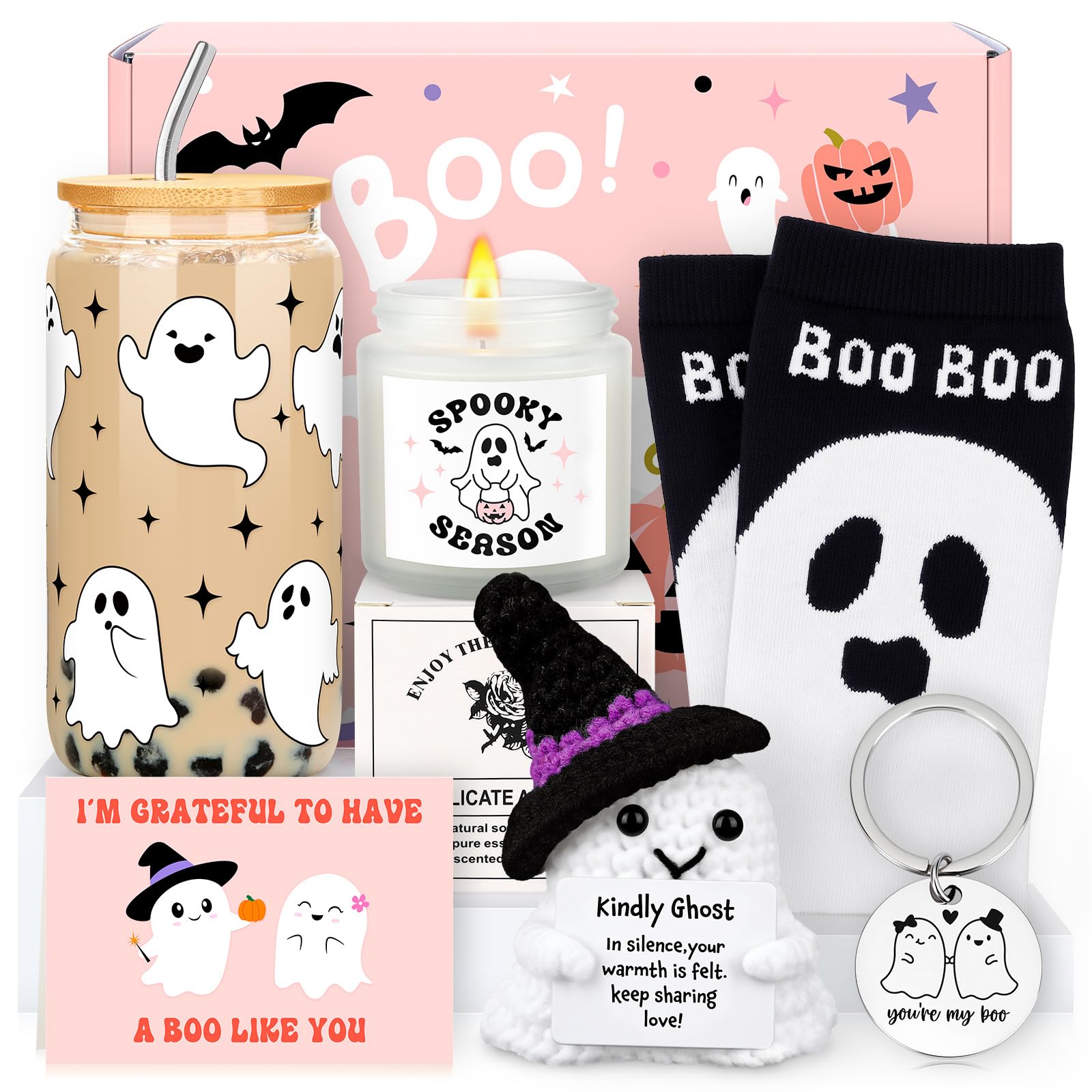 Boo Basket Stuffers for Women Halloween Gifts for Women Adults Teens Girls Kids 