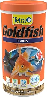 Tetra Goldfish Flakes Fish Food, 7.06 oz | Nutritionally Balanced Daily Diet for Goldfish & Small Koi, Color-Enhancing, Highly Digestible, Clean & Clear Water Formula