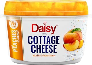 Daisy Brand Peach Single 4% Cottage Cheese, 6.0 Oz