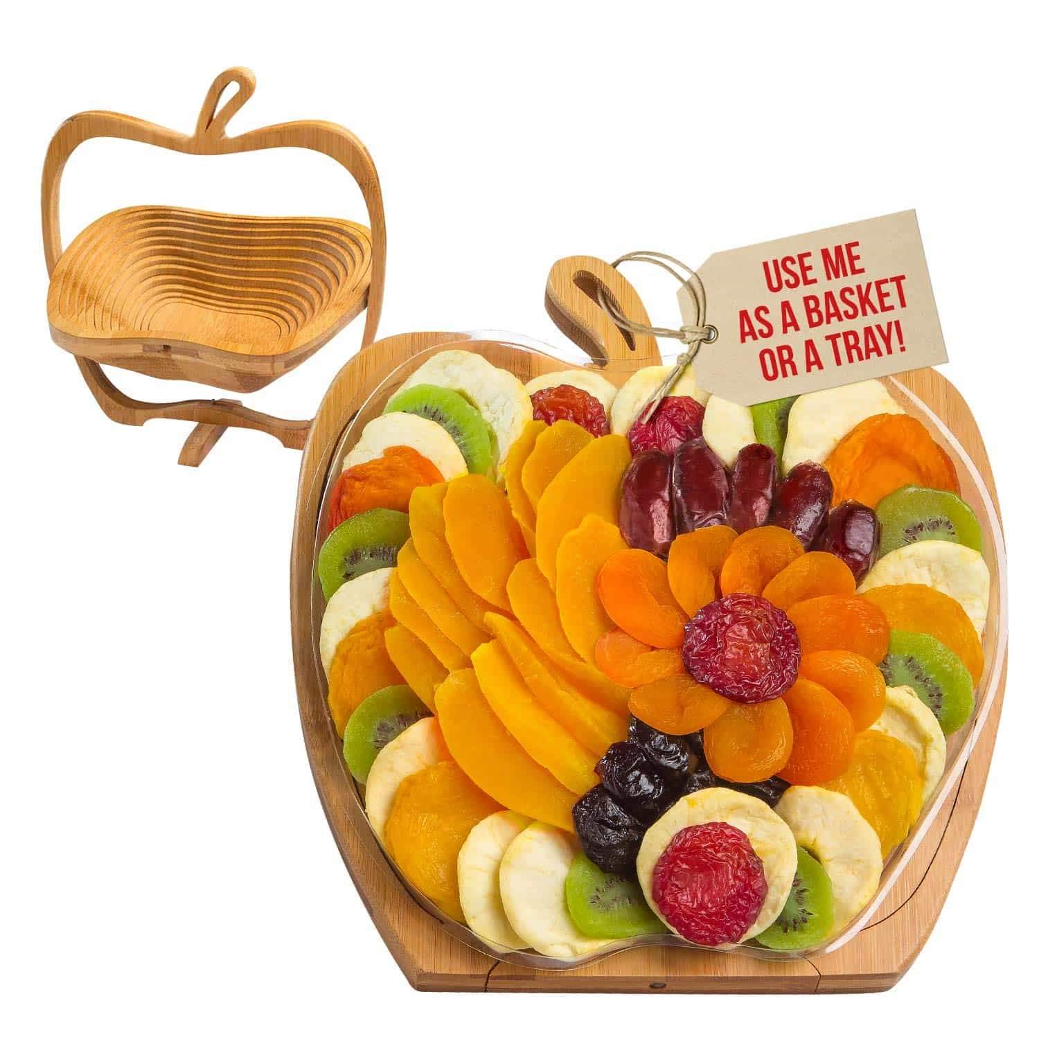 Dried Fruit Gift Basket for Valentines Day – Healthy Gourmet Snack Box - Holiday