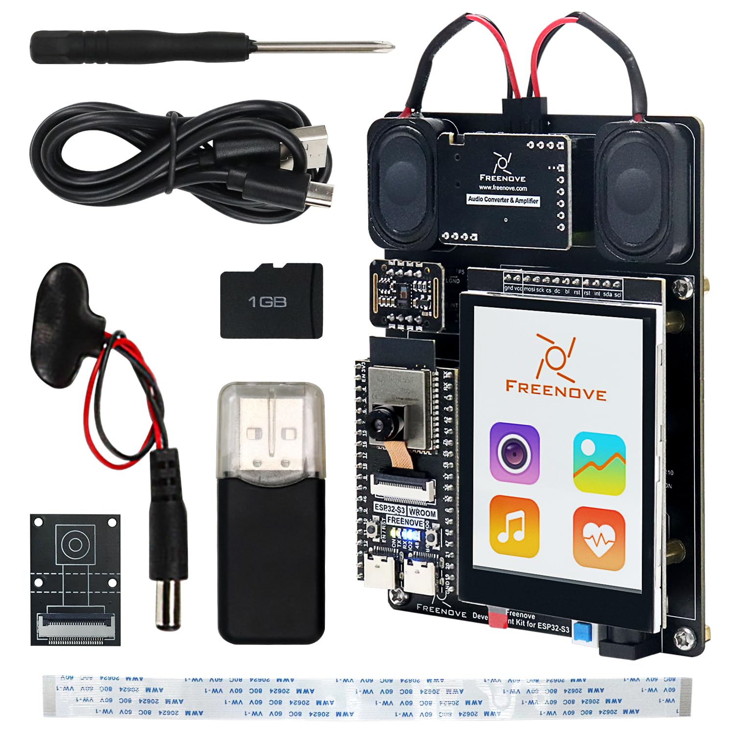 Freenove Development Kit for ESP32-S3 ESP32 S3 CAM (Included), Dual-core 32-bit 