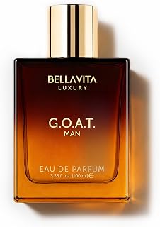 Bellavita Luxury G.O.A.T. Eau de Parfum | Citrus, Woody Scent profile with Bergamot, Lavender, and Pepper Top notes | 100 ml | Perfume for Men | Best gift for Valentine's Day