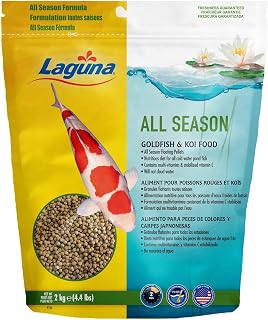 LAGUNA All Season Goldfish & Koi Floating Food, 4.4 Lbs, Beige