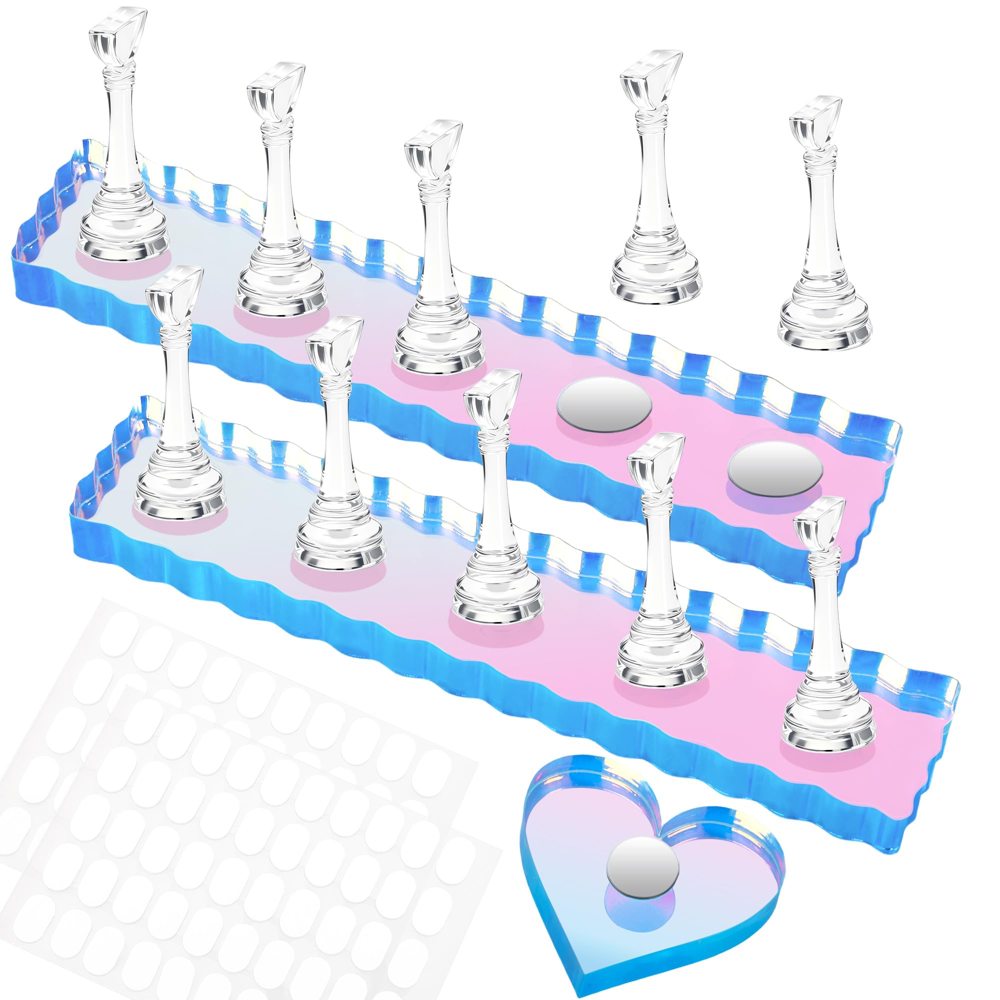 BAGTeck Nail Stand for Press Ons, Nail Holder for Painting Nails, Press on Nail 