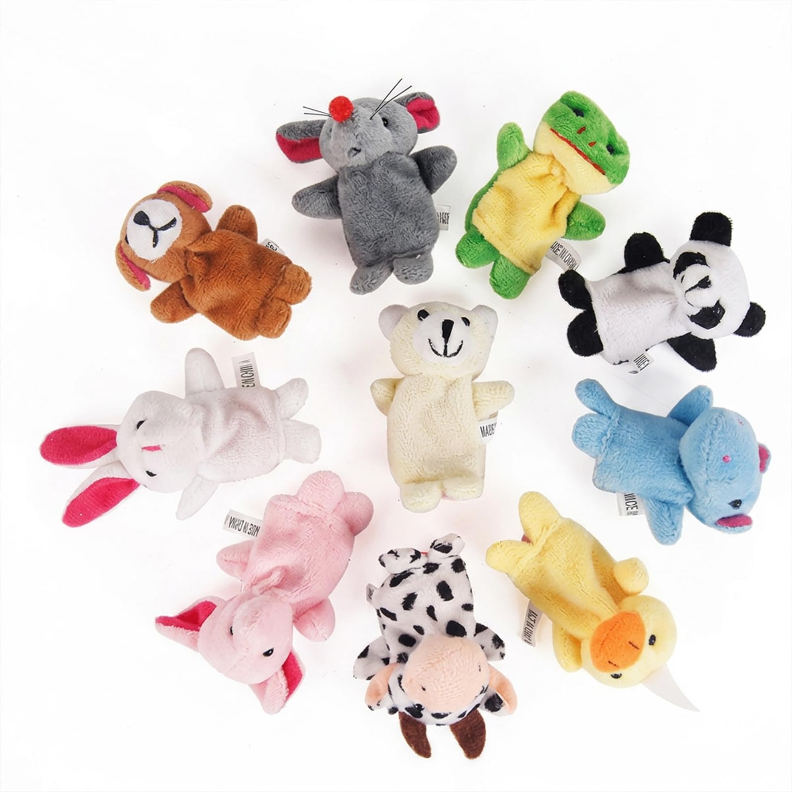 10‑Piece Animal Finger Puppets Set, for Storytelling and Nursery Rhymes | 10-Pie