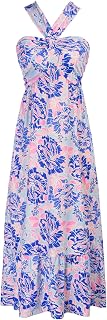 GRACE KARIN Womens Summer Floral Halter Boho Maxi Dresses