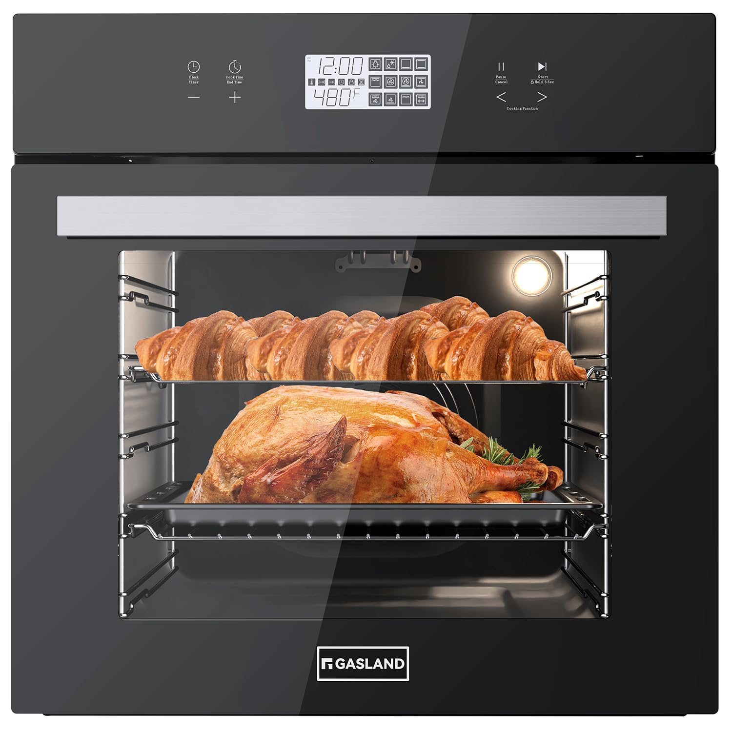 GASLAND 24 Inch Built-in electric Oven, ETL Certified, 2.6 Cu.ft, 3100W | 12 Coo