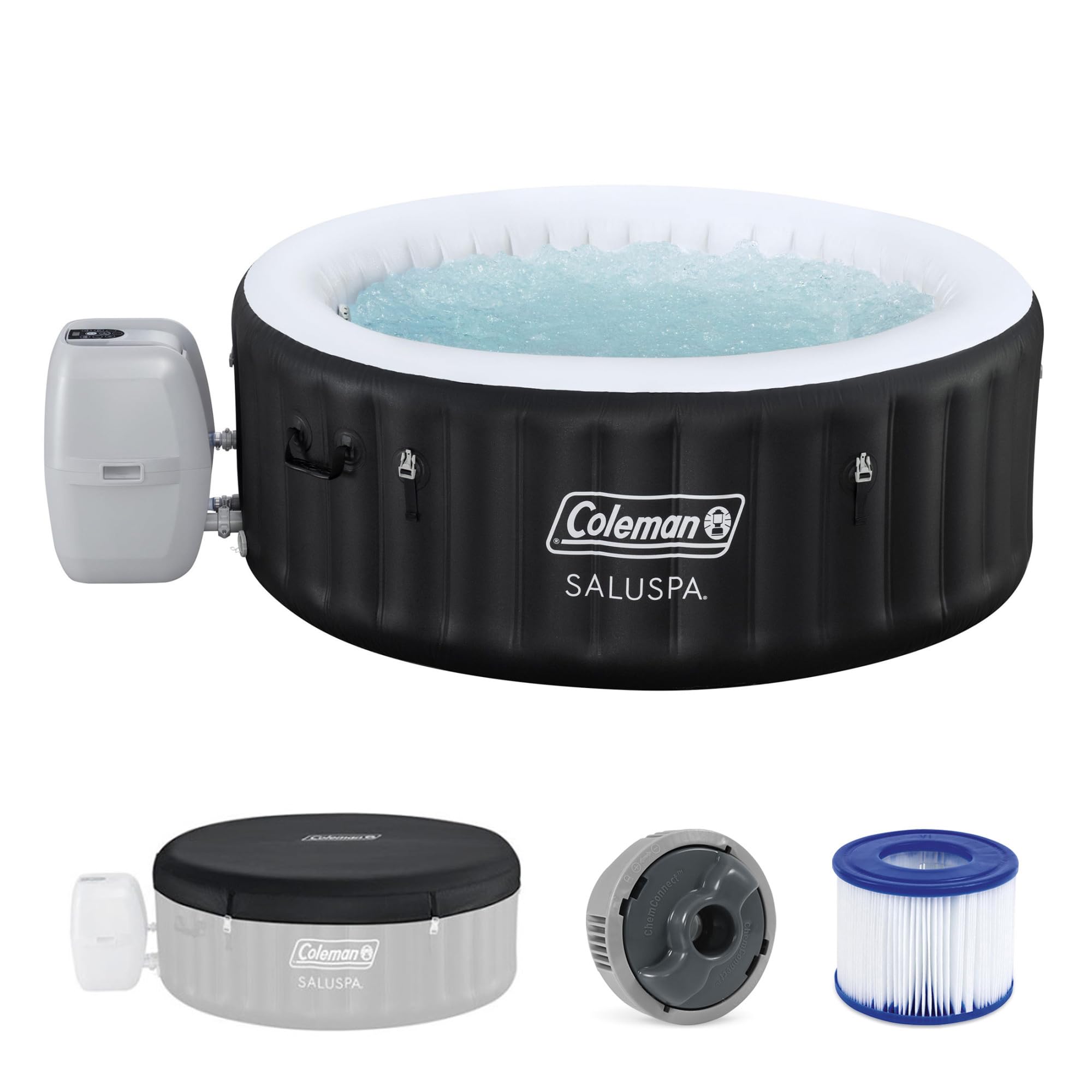 Coleman SaluSpa Miami Energy-Efficient AirJet 2-4 Person Inflatable Hot Tub | Sm