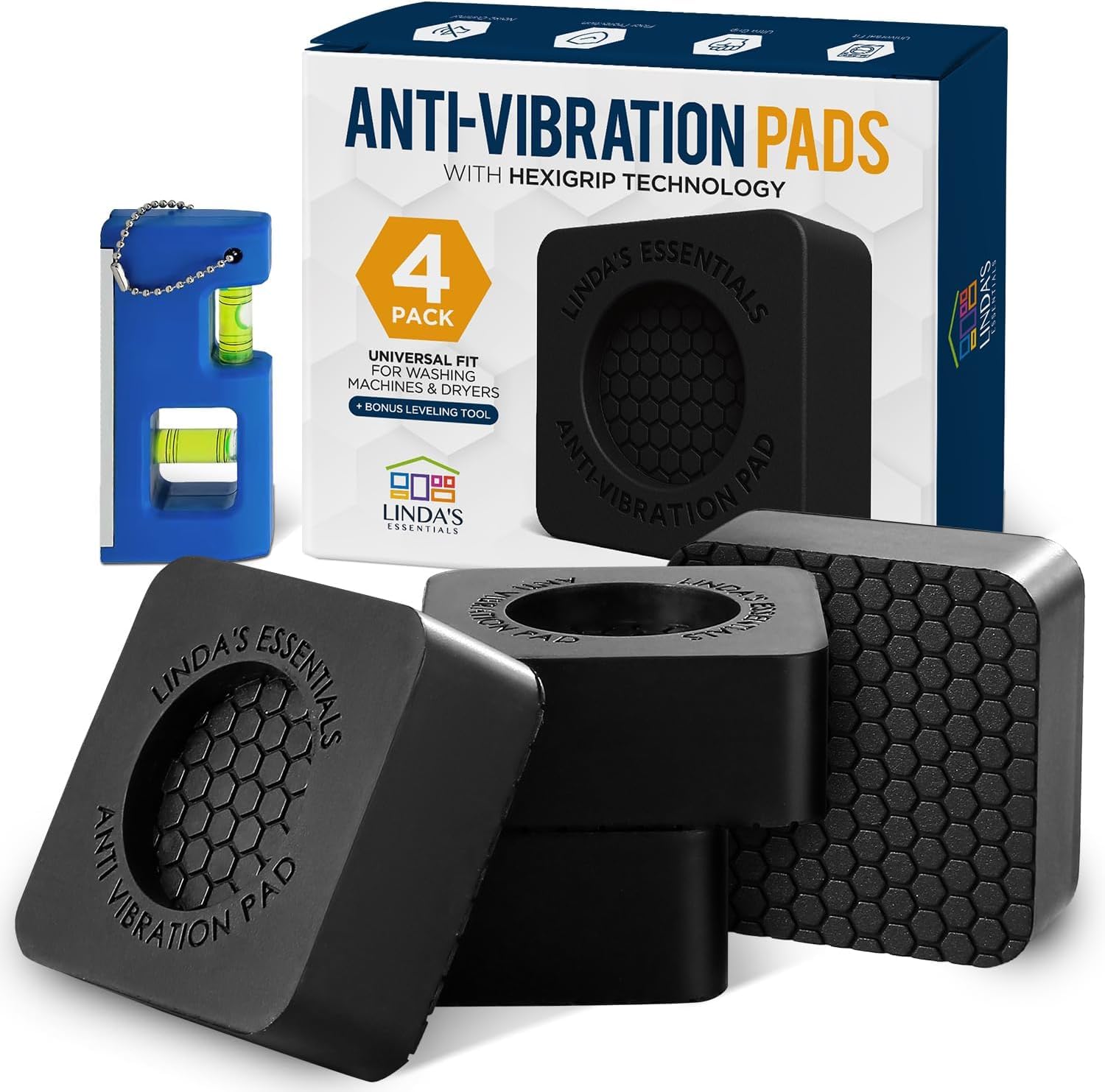 Anti Vibration Pads Washing Machine and Dryer (Set of 4) - Universal Washer Anti