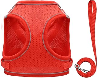Step Dog Harness, Pet Chest and Back and Tow Rope Set, Best Harness for Puppy Cat, Reflective Tape, Large, Medium, Small, Extra Large