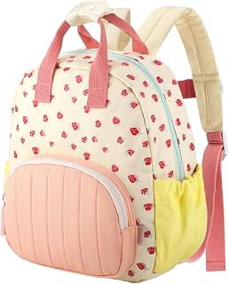 GAGAKU Toddler Backpack for Girls - Kids Backpacks Mini Children Backpack 2-4 years Cartoon Breathable Comfortable Preschool Kindergarten Elementary Rucksack Travel Bag - Pink Strawberry