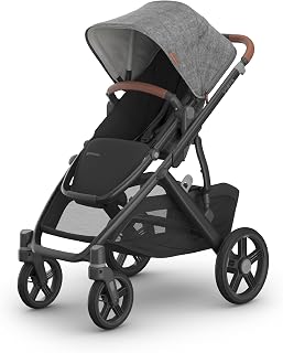 UPPAbaby Vista V3 Convertible Single-to-Double Stroller - Greyson | One stroller that grows with your family, from one child to three