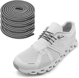2 Pairs of Slim Stretch Shoelaces for On Cloud 5&6 Running Shoes, 2.5 mm Round Laces Extendable without Tie