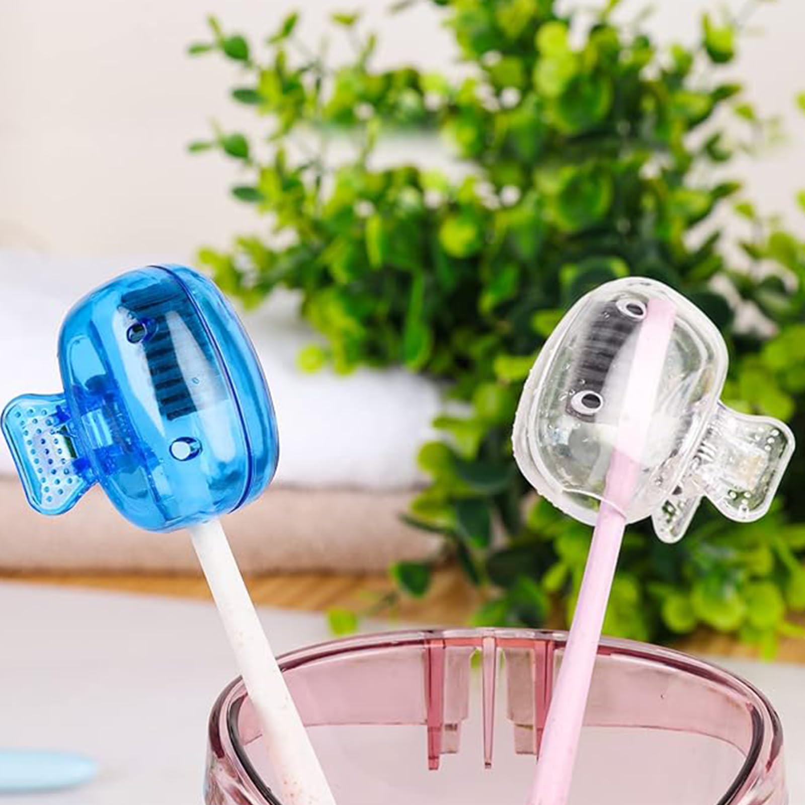 Toothbrush Storage Clip Wall Mount Self Adhesive Holder Bathroom Mirror Tile Gla