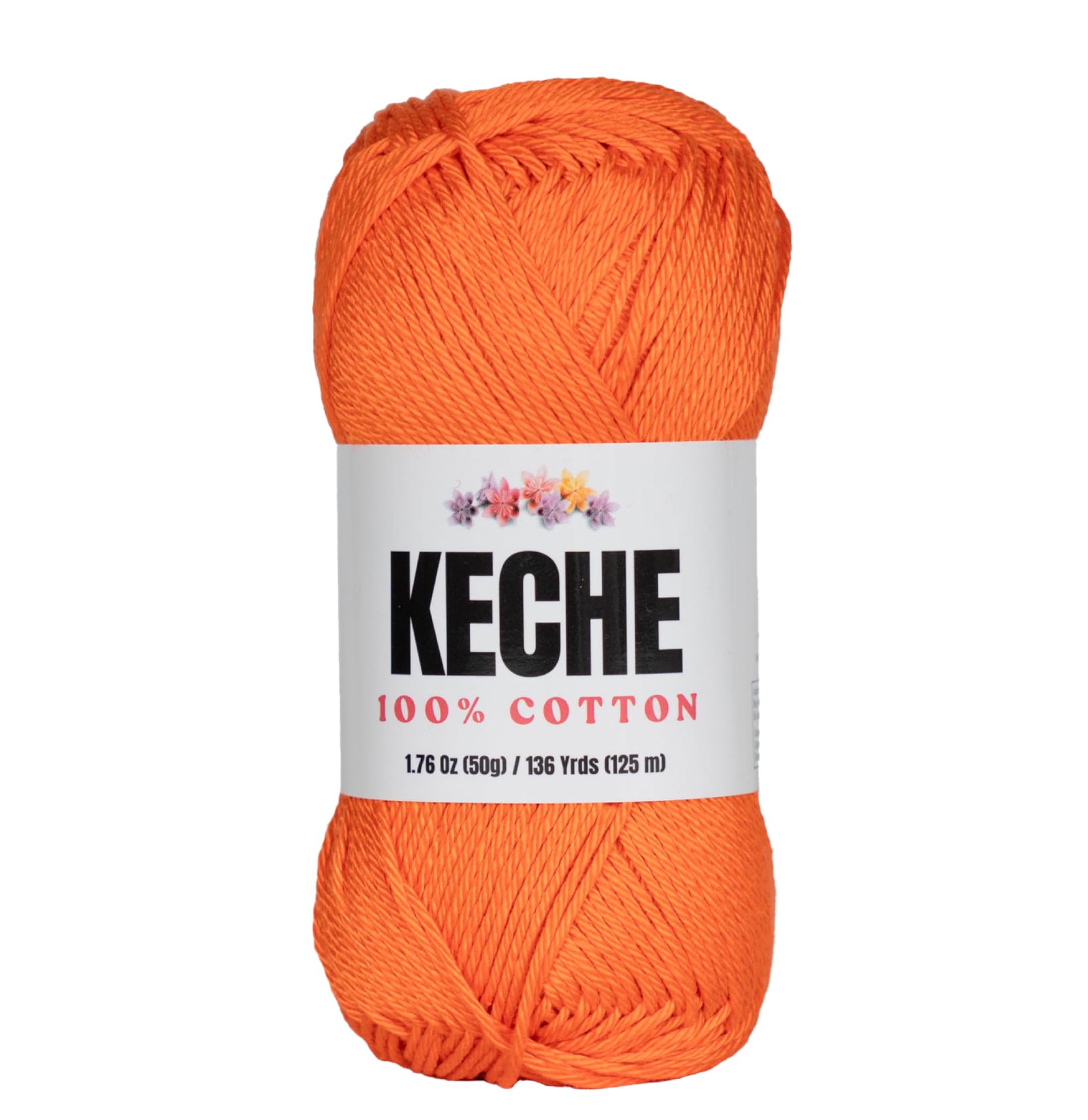 Cotton Yarn - 100% Cotton Yarn for Crocheting and Knitting, Mercerized Cotton Am