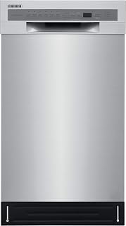 FRIGIDAIRE 18 in. ADA Compact Front Control Dishwasher in Stainless Steel with Dual Spray Arms, 52 dBA, includes room-of-choice delivery