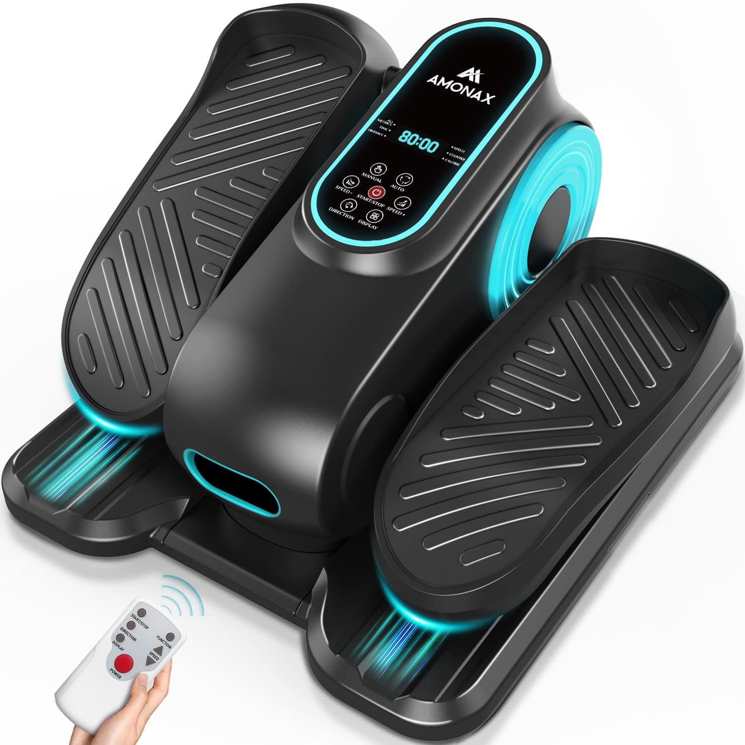 Amonax Electric Pedal Exerciser,Seated Elliptical Machine Cardio Equipment
