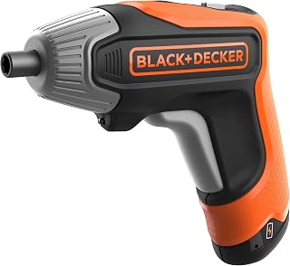 BLACK+DECKER 3.6V Cordless Rapid Screwdriver & Case, BCF611CK-GB | Assorted Bits and Storage Case Included