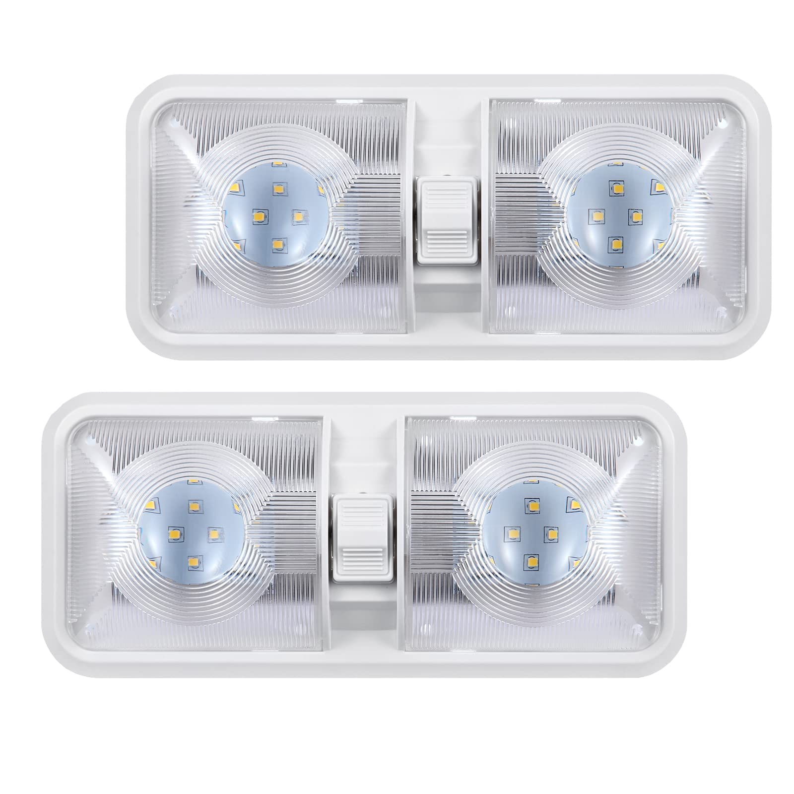 12 Volt LED RV LED Lights with ON/Off Switch - Daylight 6500K 8W 600LM, Interior