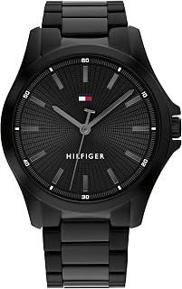 Tommy Hilfiger Bruce Men's Analogue Quartz Watch with Silicone and Stainless Steel Strap