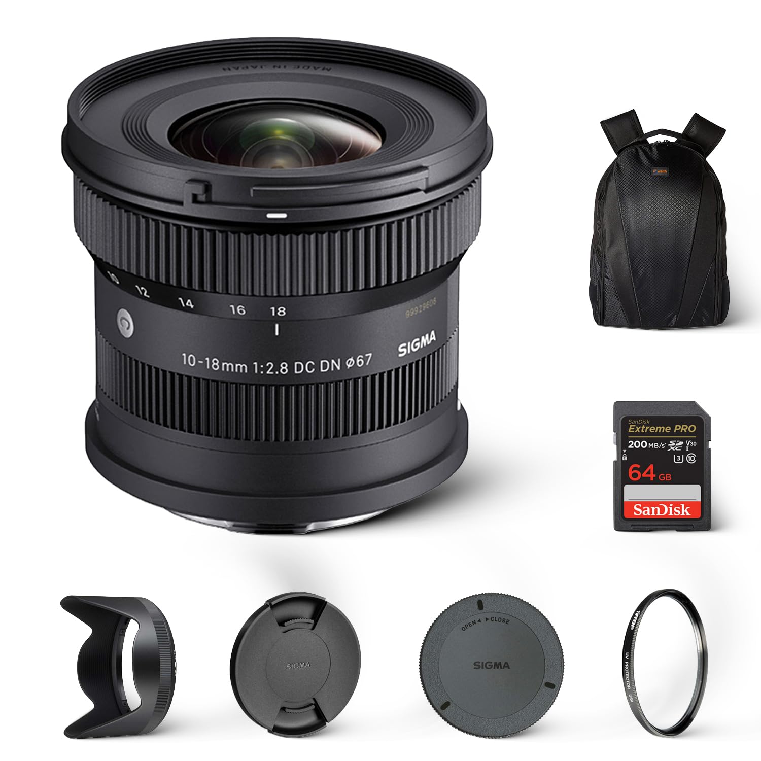 Sigma 10-18mm F2.8 DC DN Contemporary Lens for Sony E, Ultra Wide-Angle Kit | At