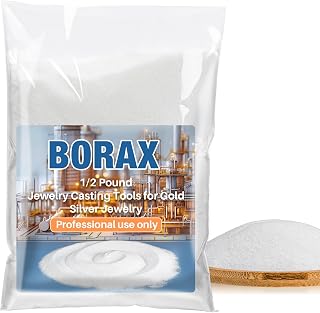 MAQIHAN 7.4oz Borax Flux - Borax Powder for Melting Gold &amp; Silver | Jewelry Casting Supplies, Gold Melting Kit, Metal Casting Kit, Smelting, Crucible, Soldering Flux for Jewelry Making