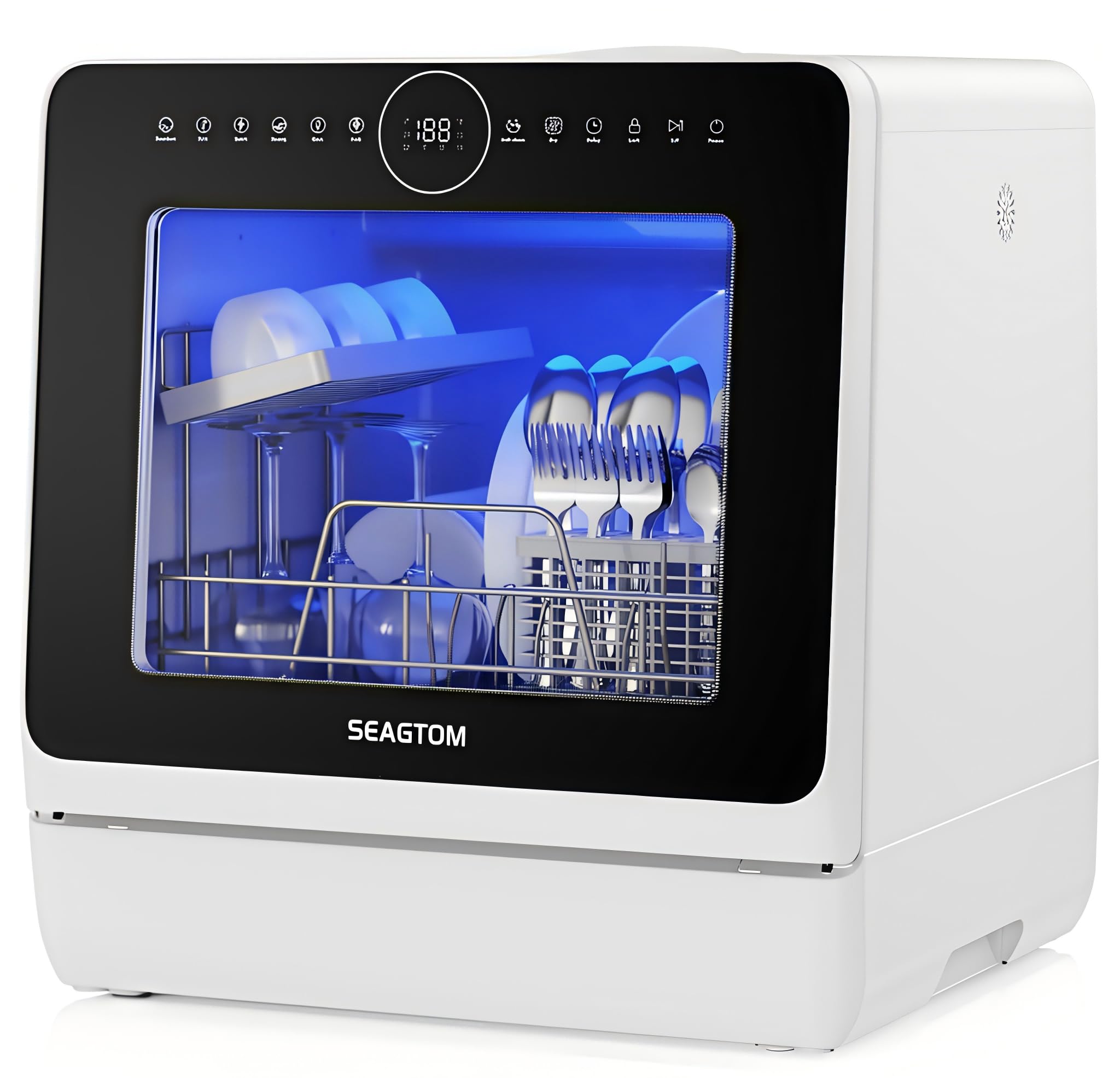 Countertop Dishwasher Water Tank 10 Programs Baby Care Mode Hot Air Drying | Bui