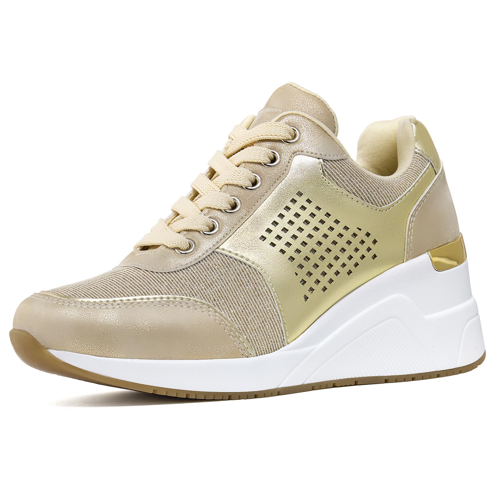 Cestfini Wedge Sneakers for Women,Fashion Tennis Walking Shoes