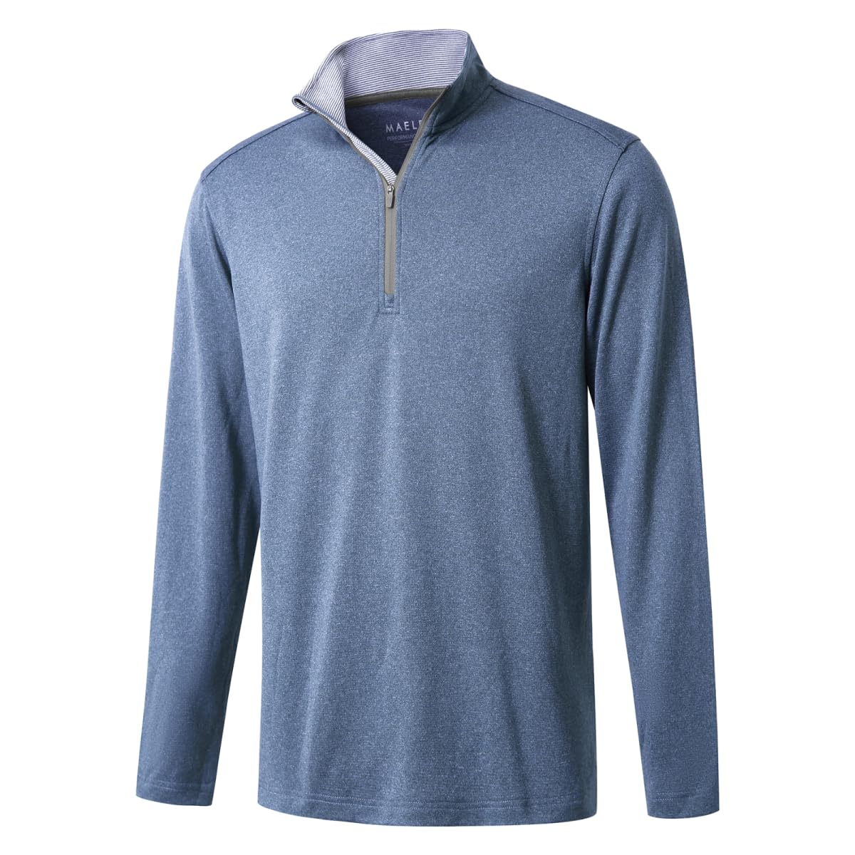 M MAELREG Mens Golf Quarter Zip Dry Fit Long Sleeve Moisture Wicking Mock Neck 1