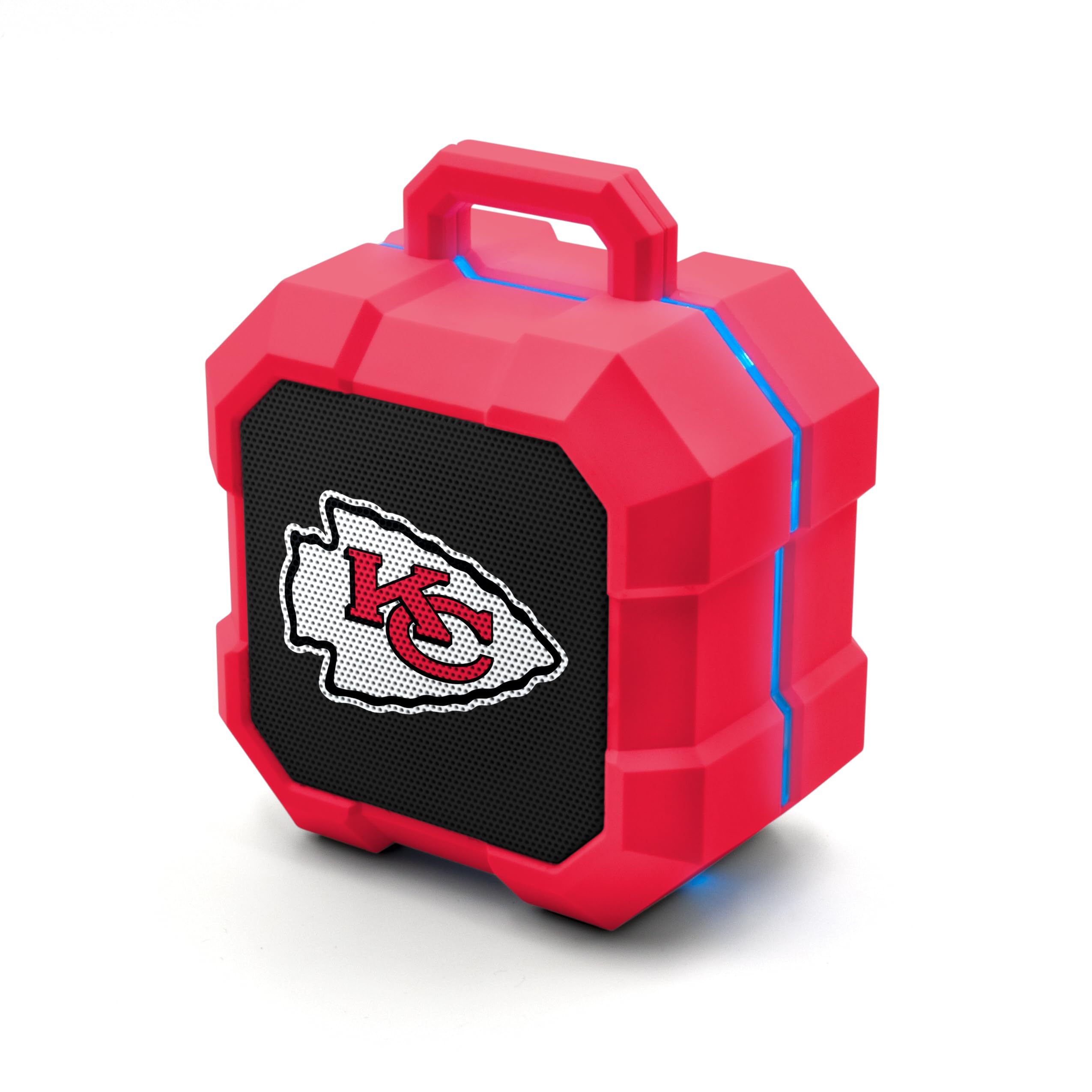SOAR NFL Shockbox LED Wireless Bluetooth Speaker - Water Resistant IPX4, 5.0 Blu