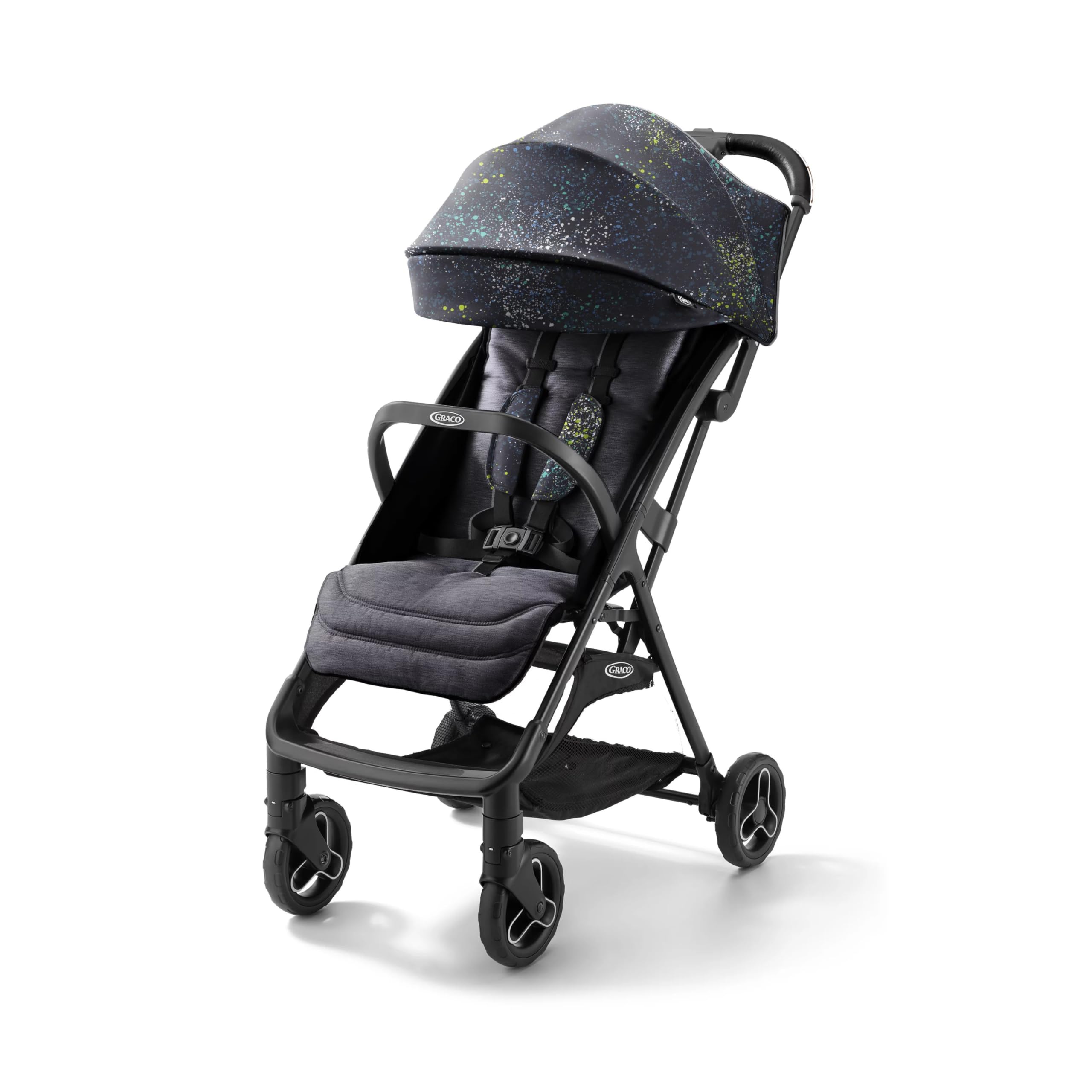 Graco Ready2Jet Lightweight Compact Travel Stroller, Splatter Art | Ultra-Lightw
