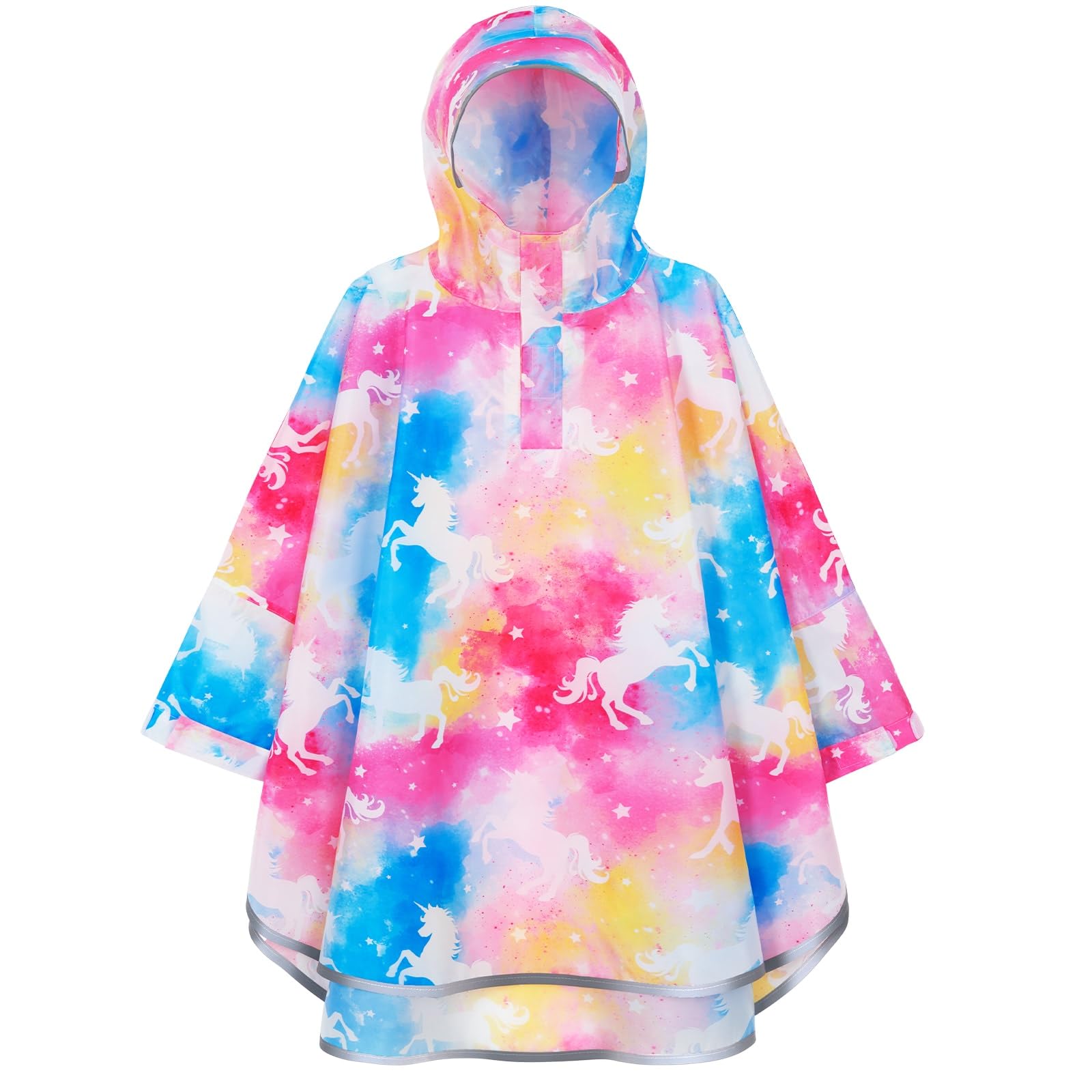 WAWSAM Regenponcho Kinder Wasserdicht Regencape Kinder Leicht