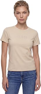 Guess Women's T-Shirt Briana T-Shirt Purple